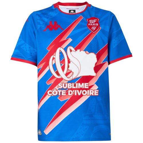 Maillot Stade Français Paris Extérieur Sublime Côte d'Ivoire - Kappa