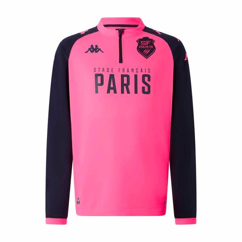 Sweat Zippé d'Entraînement KAPPA Stade Français Paris 25/26 Enfant