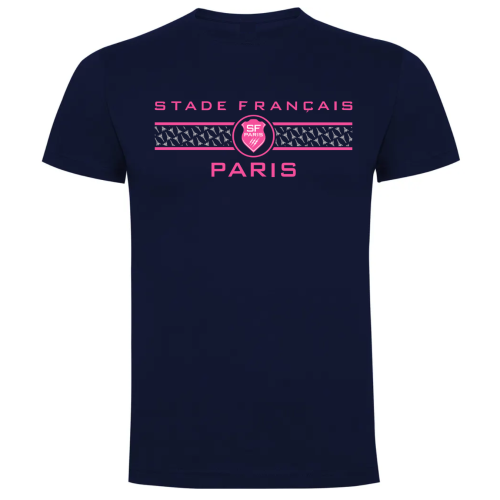 T-shirt marine Stade Français Paris Fancy