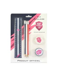 Kit scolaire SFP Supporter 6 pièces rose