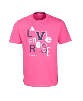 T-shirt La Vie En Rose Stade Français Paris Rose Homme