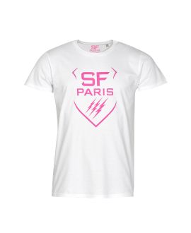 T-shirt Supporter Logo Stade Français Paris Blanc